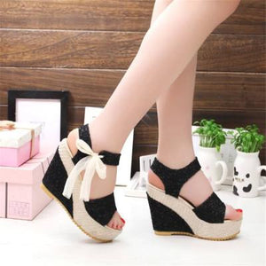 New Arrival Ladies Shoes Women Sandals Summer Open Toe Fish Head Fashion Platform High Heels Wedge Sandals Female Shoes Women - aliexpress.ma