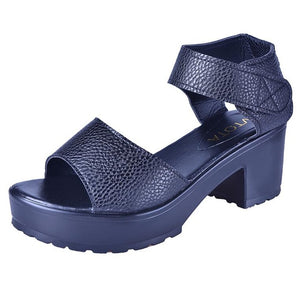 VTOTA Fashion Women Sandals Summer Shoes Wedges Open Toe Thick Heel Mujer Soft PU Women Platform Sandals High-Heeled Shoes Woman - aliexpress.ma