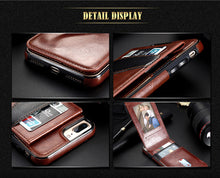 Vertical Flip Card Holder Leather Case For iPhone 6 6s 7 Plus Retro Cover Bag Wallet - aliexpress.ma