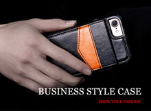 Vertical Flip Card Holder Leather Case For iPhone 6 6s 7 Plus Retro Cover Bag Wallet - aliexpress.ma