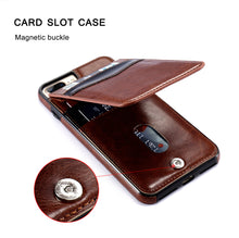Vertical Flip Card Holder Leather Case For iPhone 6 6s 7 Plus Retro Cover Bag Wallet - aliexpress.ma