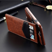 Vertical Flip Card Holder Leather Case For iPhone 6 6s 7 Plus Retro Cover Bag Wallet - aliexpress.ma