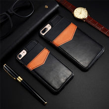 Vertical Flip Card Holder Leather Case For iPhone 6 6s 7 Plus Retro Cover Bag Wallet - aliexpress.ma