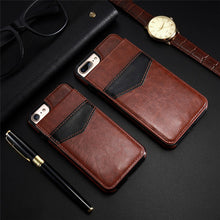 Vertical Flip Card Holder Leather Case For iPhone 6 6s 7 Plus Retro Cover Bag Wallet - aliexpress.ma