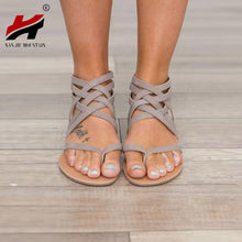 Plus Size 34-43 Flats Summer Women's Sandals 2017 New Fashion Casual Shoes For Woman European Rome Style Sandalias - aliexpress.ma