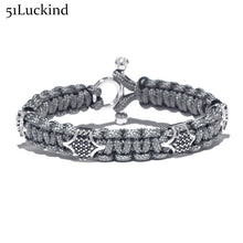 Outdoor Hand Braided Paracord Bracelet Luxury Zirconia Parachute Rope Cord Men Braclet For Male Handmade Jewelry Bileklik Homme - aliexpress.ma