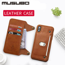 Musubo Luxury Leather Case For iphone X Flip Case Silicone Cover for iphone 8 Plus 7 6 6s Plus TPU wallet card holder detachable - aliexpress.ma