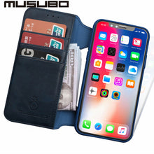 Musubo Luxury Leather Case For iphone X Flip Case Silicone Cover for iphone 8 Plus 7 6 6s Plus TPU wallet card holder detachable - aliexpress.ma