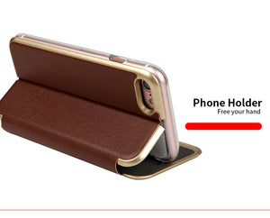Leather Case Magnetic Flip Wallet for iphone 6 6s plus 7 7 plus 8 8 plus PU Leather Cover - aliexpress.ma