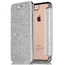 Jetjoy 3D Glitter Wallet Case For iPhone X 8 Plus Silicone Case Hybrid Sparkle Leather Bag Shockproof Full Cover Phone Cases - aliexpress.ma