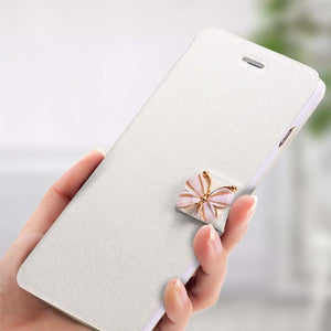 i6 6s Case Leather bow knot Wallet Magnetic Flip Case For iPhone SE 6 6S Plus 7 7 Plus 8 8 Plus Bling Diamond Cases Coque fundas - aliexpress.ma