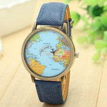 Hot Sale Mini World Fashion Quartz Watch Men Unisex Map Airplane Travel Around The World Women Leather Dress Wrist Watches #Ju - aliexpress.ma