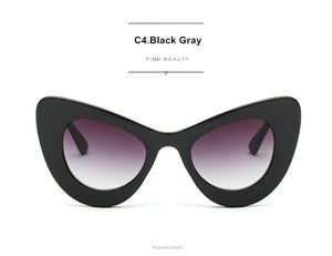 YOOSKE Kurt Cobain Glasses Women Cat Eye Sunglasses Clout Goggles Ladies Oversized Butterfly Sun Glasses Female UV400 - aliexpress.ma