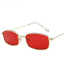 2018 New Small Rectangle Retro Sunglasses Men Brand Designer Red Metal Frame Clear Lens Sun Glasses Women Unisex UV400 - aliexpress.ma
