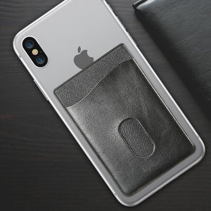 FLOVEME Leather 3M Adhesives Card Sticker Pocket For iPhone X 8 Universal Credit Card Wallet Case For Samsung S9 S8 Pouch Conque - aliexpress.ma