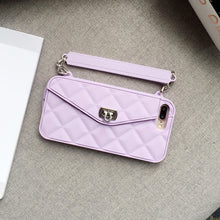 KASONPAI Luxury Fashion Soft Silicone Wallet Case For iPhone X 8 7 6S 6 Plus Card Slot Handbag Purse Phone Cover With Long Chain - aliexpress.ma