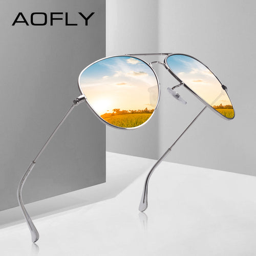 AOFLY BRAND DESIGN Pilot Polarized Sunglasses Men Women Metal Frame Male Sun Glasses Unisex Eyewear Gafas De Sol AF8090 - aliexpress.ma