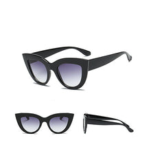 2018 New Women Cat Eye Sunglasses Matt Black Brand Designer Cat eyes Sun glasses For Female clout goggles UV400 - aliexpress.ma