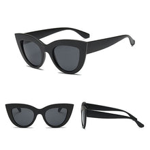 2018 New Women Cat Eye Sunglasses Matt Black Brand Designer Cat eyes Sun glasses For Female clout goggles UV400 - aliexpress.ma