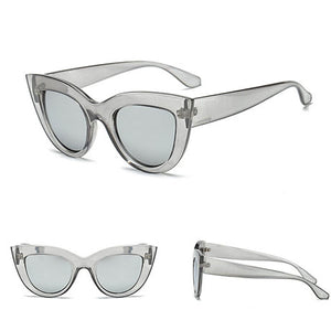 2018 New Women Cat Eye Sunglasses Matt Black Brand Designer Cat eyes Sun glasses For Female clout goggles UV400 - aliexpress.ma