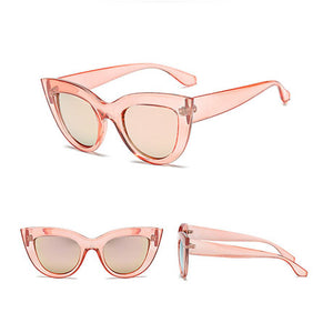 2018 New Women Cat Eye Sunglasses Matt Black Brand Designer Cat eyes Sun glasses For Female clout goggles UV400 - aliexpress.ma