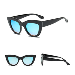 2018 New Women Cat Eye Sunglasses Matt Black Brand Designer Cat eyes Sun glasses For Female clout goggles UV400 - aliexpress.ma