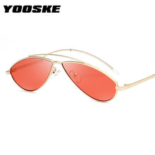 YOOSKE Cat Eye Sunglasses 2018 Women Vintage Small Metal Sun Glasses Ladies Oval Cateyes Glasses Men UV400 - aliexpress.ma