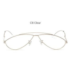 YOOSKE Cat Eye Sunglasses 2018 Women Vintage Small Metal Sun Glasses Ladies Oval Cateyes Glasses Men UV400 - aliexpress.ma