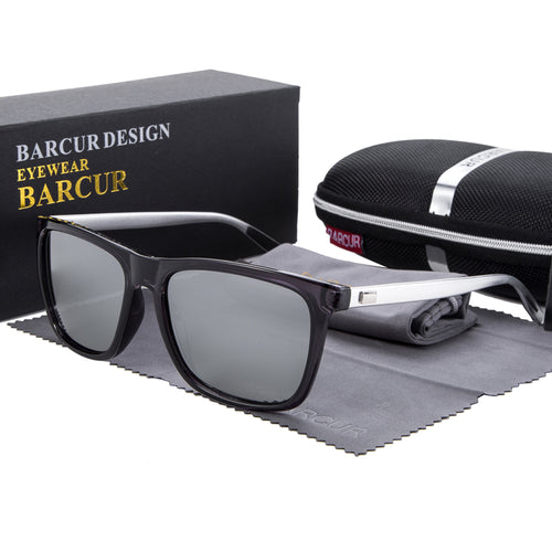 BARCUR 2018 Sun glasses for Men Aluminum Legs Sunglasses Polarized PC Frame Vintage Male Driving Glasses Polarized Women - aliexpress.ma
