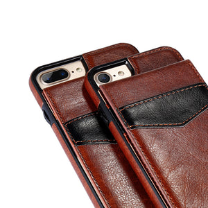 Vintage PU Leather Case For iPhone 6 6s 7 8 Plus Cover For Samsung Galaxy S8 S6 S7 Edge Card Slot Holder Wallet Fundas - aliexpress.ma