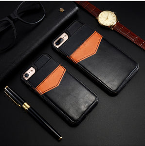 Vintage PU Leather Case For iPhone 6 6s 7 8 Plus Cover For Samsung Galaxy S8 S6 S7 Edge Card Slot Holder Wallet Fundas - aliexpress.ma