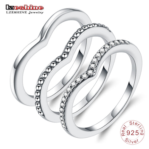 LZESHIN 100% 925 Sterling Silver Water Droplet Clear CZ Finger Rings for Women Wedding Engagement Rings Silver Jewelry Anillo - aliexpress.ma