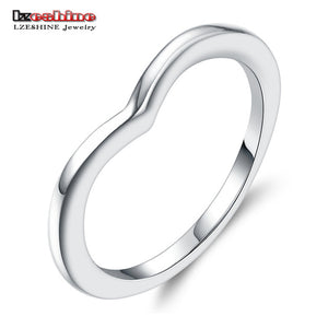 LZESHIN 100% 925 Sterling Silver Water Droplet Clear CZ Finger Rings for Women Wedding Engagement Rings Silver Jewelry Anillo - aliexpress.ma