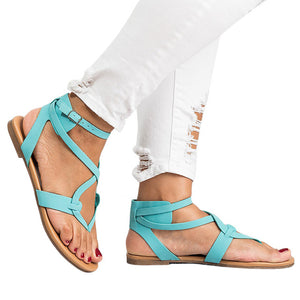 New Arrive Women Sandals Gladiator Summer Women Shoes  Plus Size 35-43 Flats Sandals Shoes For Women Casual Rome Style Sandalias - aliexpress.ma