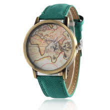 2017 New Fashion Global Travel By Plane Map Men Women Watches Casual Denim Quartz Watch Casual Sports Watches for Men kol saati - aliexpress.ma