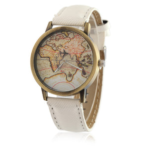 2017 New Fashion Global Travel By Plane Map Men Women Watches Casual Denim Quartz Watch Casual Sports Watches for Men kol saati - aliexpress.ma