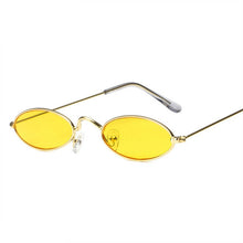 YOOSKE Small Oval Sunglasses Men Male Retro Metal Frame Yellow Red Vintage Tiny Round Skinny Sun Glasses for Women - aliexpress.ma