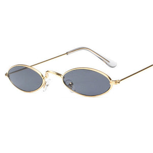 YOOSKE Small Oval Sunglasses Men Male Retro Metal Frame Yellow Red Vintage Tiny Round Skinny Sun Glasses for Women - aliexpress.ma
