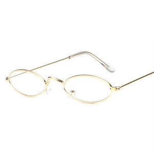 YOOSKE Small Oval Sunglasses Men Male Retro Metal Frame Yellow Red Vintage Tiny Round Skinny Sun Glasses for Women - aliexpress.ma