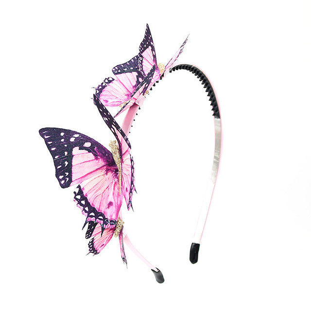 2018 new fashion Summer style stand butterfly hairband hair accessories girls headband - aliexpress.ma