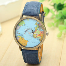 Fashion Watch Map Airplane Travel Around The World - aliexpress.ma