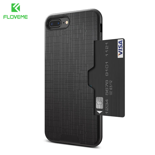 FLOVEME Card Slot Case for iPhone 6 6s 7 plus Luxury Hard Cover for iPhone 8 7 plus Cases Wallet Capinhas Phone Pouch Coque New - aliexpress.ma