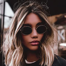 WISH CLUB Fashion Women Sunglasses Famous Oval Sun Glasses Luxury Brand Metal Round Rays Frames Black Small Cheap Eyewear Oculos - aliexpress.ma