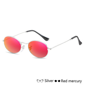 WISH CLUB Fashion Women Sunglasses Famous Oval Sun Glasses Luxury Brand Metal Round Rays Frames Black Small Cheap Eyewear Oculos - aliexpress.ma