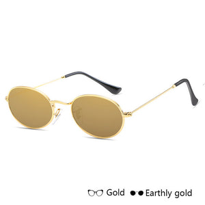 WISH CLUB Fashion Women Sunglasses Famous Oval Sun Glasses Luxury Brand Metal Round Rays Frames Black Small Cheap Eyewear Oculos - aliexpress.ma