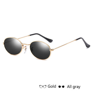 WISH CLUB Fashion Women Sunglasses Famous Oval Sun Glasses Luxury Brand Metal Round Rays Frames Black Small Cheap Eyewear Oculos - aliexpress.ma