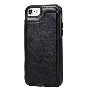 PU Leather Wallet Case For iPhone 6 6S 7 8 X Multi Card Holders - aliexpress.ma