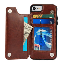 PU Leather Wallet Case For iPhone 6 6S 7 8 X Multi Card Holders - aliexpress.ma