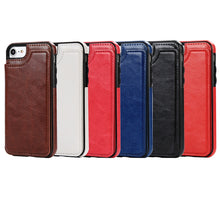 PU Leather Wallet Case For iPhone 6 6S 7 8 X Multi Card Holders - aliexpress.ma