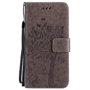 Tree Painted Retro Magnetic Wallet Flip Cover Case for iPhone X 8 7 6 6S Plus 5 5S SE 5SE PU Leather Stand Phone Cover Coque - aliexpress.ma
